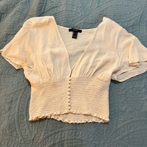 Forever 21 off white/cream top large - runs small